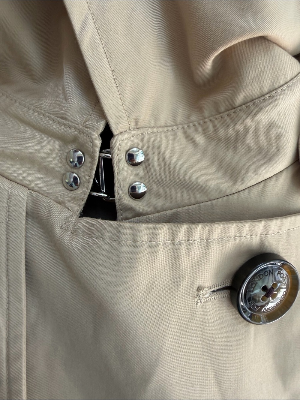 London Fog Beige Trench Coat